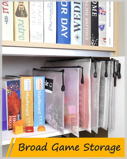 SUNEE Mesh Zipper Pouch 4.6x9.2 in (Black, 30 Packs), Small Pencil Case Pouch for School Office Supplies, Travel Accessories, Waterproof Zipper Pouches for Organizing