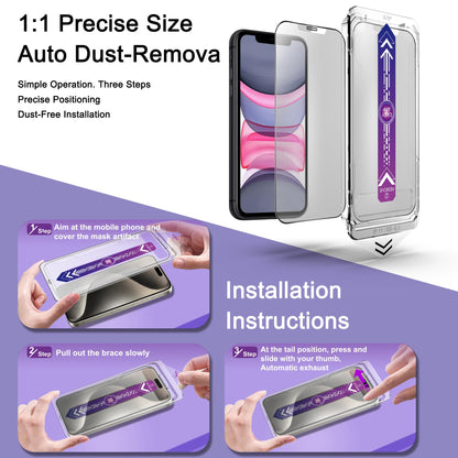 CHRYSHA 2-Pack Matte Screen Protector for iPhone 11 and iPhone XR 6.1-Inch, Auto Dust Removal, No Bubbles, High Definition Clear, Easy Installation