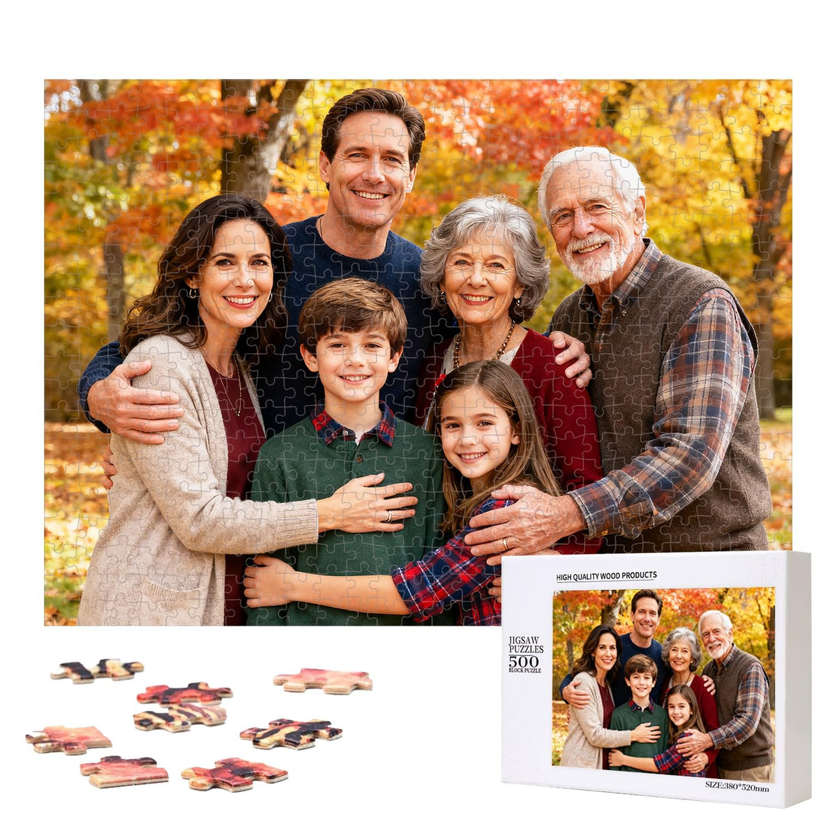Custom Photo Puzzle,Personalized 1000 Piece Jigsaw Puzzle for Adults