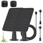 Solar Panel for Blink Outdoor 2K+/4(4th Gen)/Outdoor(3rd Gen) XT3 and XT2/XT Camera/Blink Outdoor Camera, 5W Solar Panel Charger with Mount 13.1ft Cable Rubber Plug, IP65 Waterproof, 2 Pack
