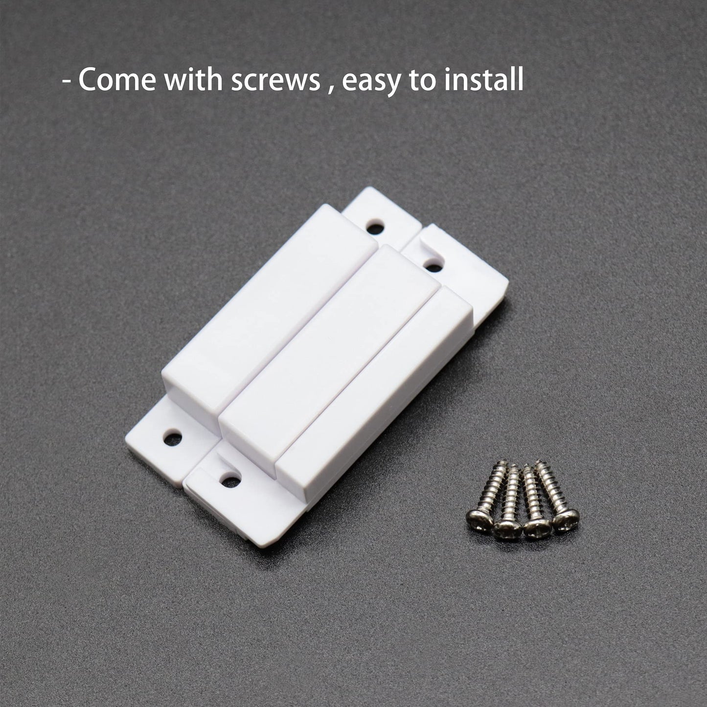 VictorsHome Magnetic Reed Switch NC Surface Mount Wired Door Window Contact Sensor with Cover for Home Security and Burglar Alarm Systems MC-31 5pcs