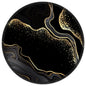 ITNRSIIET Round Mouse Pad with Stitched Edge Premium-Textured Waterproof Non-Slip Rubber Base Desktop Protection Mat Diameter 8.7 inches, Rose Gold Marbling