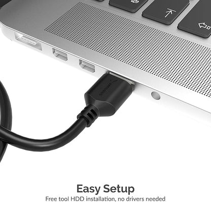 SABRENT SATA to USB Cable - USB 3.0 to 2.5” SATA I/II/III Hard Drive Adapter - External Converter for SSD/HDD Data Transfer (EC-SSHD)