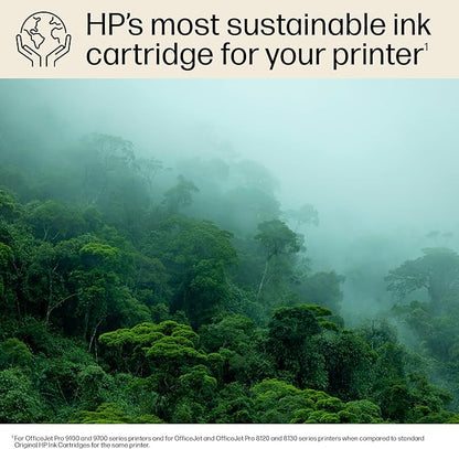 HP 923e Black EvoMore Ink Cartridge Printers | Works with Printer Series: OfficeJet 8120, OfficeJet Pro 8130 | Carbon Neutral | 4K0T7LN