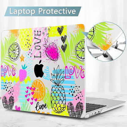May Chen for MacBook Air 13.6 Inch Case 2025/2024/2023/2022 Release (Model A2681 A3113 A3240, M2 M3 M4 Chip) – Hard Shell Laptop Cover with Keyboard Cover & Screen Protector， Seamless Fruit