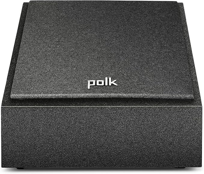 Polk Monitor XT90 Hi-Res Height Speaker Pair for 3D Sound Effect - Dolby Atmos-Certified, DTS:X and DTS Virtual:X Compatible 4" Dynamically Balanced Woofer, Midnight Black