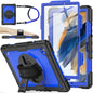 SEYMAC stock Case for Samsung Galaxy Tab A11+ Plus/A9+ Plus 11'', Full-Body Drop Protection Case with Screen Protector Pencil Holder [360° Rotating Hand Strap] &Stand, Purple+Colorful