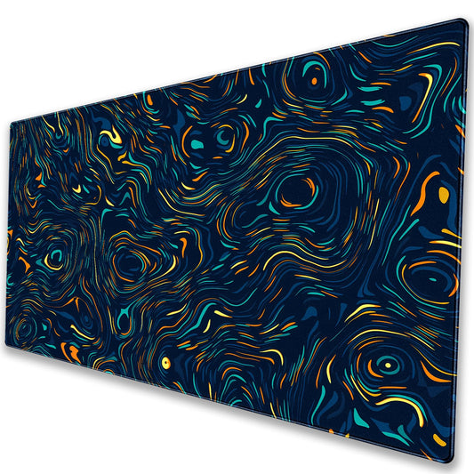 Cindasun Japanese Black White Dragon Desk Mat, XL Large Gaming Mouse Pad
