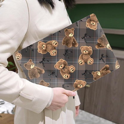 MEEgoodo Case for M4/M3/M2 MacBook Air 13.6 inch Case 2025 2024 2022, Fit Model A3240/A3113/A2681, Laptop Hard Shell with Keyboard Cover Compatible with MacBook Air 13 inch, Cute Little Bear
