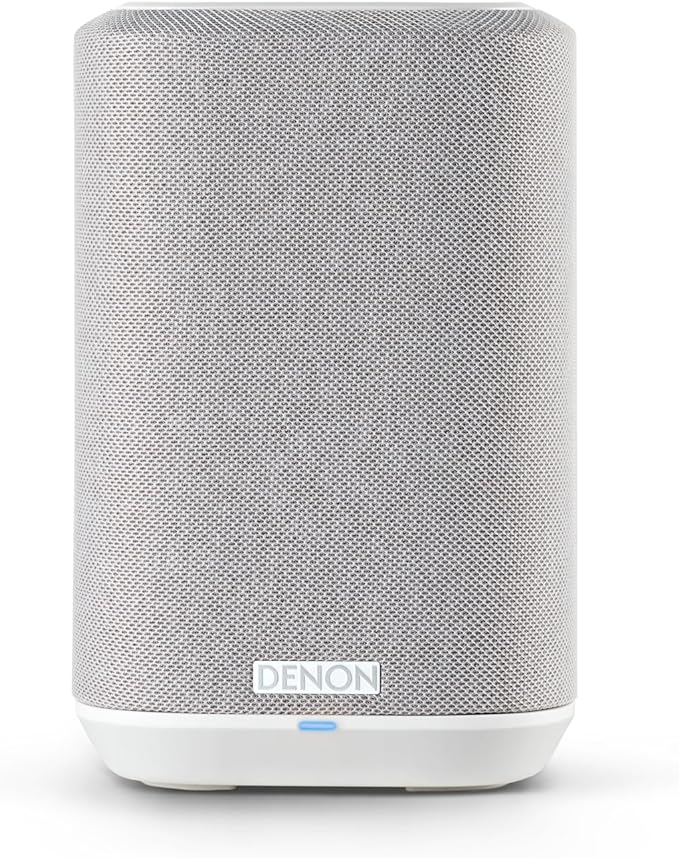 Denon Home 150 NV Wireless Speaker (White), 1" Tweeter, 3.5" Woofer, Home Speaker with HEOS Built-in, AirPlay 2, and Bluetooth, Multi-Room Streaming, Simple Setup, Compact Design