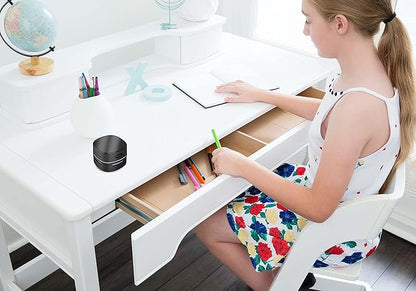 ODISTAR Desktop Vacuum Cleaner, Mini Table dust Sweeper Energy Saving,High Endurance up to 400 mins,360º Rotatable Design for Keyboard/Home/School/Office (Black Charging)