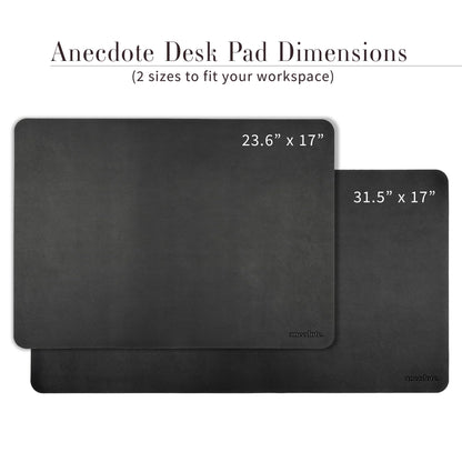 ANECDOTE Vegan Leather Desk Pad - 31.5"x17" Desk Mat for Your Office. This Quality Large Mouse Pad has Chic Elegance, Professional Look & Satisfying Touch - The Perfect Leather Mouse Pad for You!