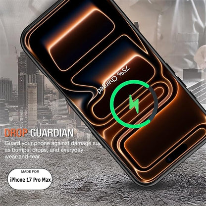 Battery Case for iPhone 17 Pro Max,12000mAh Rechargeable Portable Charging Case with Wireless Charging Compatible for iPhone 17 Pro Max (6.9inch) with Carplay Extend Battery Pack Charger Cover (Black)