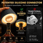 WILIT Wireless Bottle Lamp for Liquor Bottles, 3-Level Brightness LED Night Lights, Wine Lamp for Home Decor, Unique Table Lamp with RGB Lights, Rechargeable Bottle Lights for Bedroom, Black