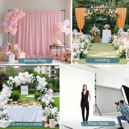 FUDESY Photo Video Studio 10 x 10Ft Heavy Duty Adjustable Backdrop Stand,Background Support System for Photography with Carry Bag, 6 Pcs Clip Clamps