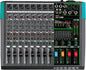 Depusheng PA8 Professional Audio Mixer Sound Board Console Desk System Interface 8 Channel Digital USB Bluetooth MP3 Computer Input 48V Phantom Power Built-in 256 Reverb Effect, Black
