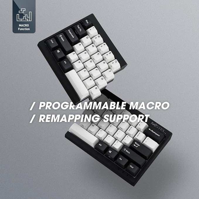 MD600 V3 RGB ORCA TKL Ergonomic Mechanical Keyboard, Cherry MX, Split Layout, PBT DoubleShot Keycap, Windows OS Compatible (Red)