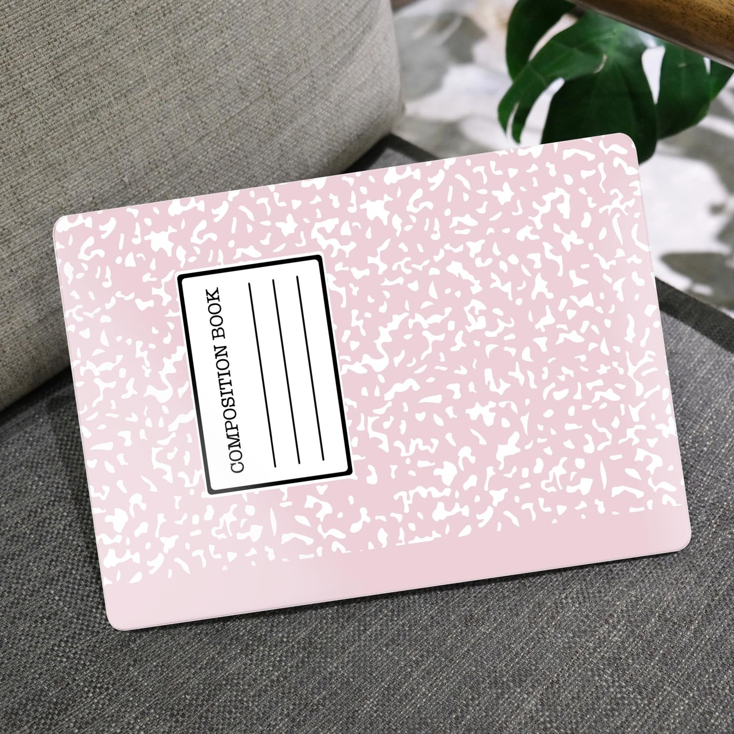 MEEgoodo Case for M5/M4/M3/M2 MacBook Air 13 inch Case 2026 2025 2024 2022, Fit Model A3449/A3240/A3113/A2681, Laptop Hard Shell Compatible with MacBook Air 13.6-inch, Pink Composition Book