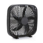 Amazon Basics 3-Speed Box Fan for Bedroom, Portable with Carry Handle, Powerful Airflow, 5 Blades, Lightweight Design, 67 Watts, 20-Inch, Black, 6.8"D x 20.86"W x 21.33"H