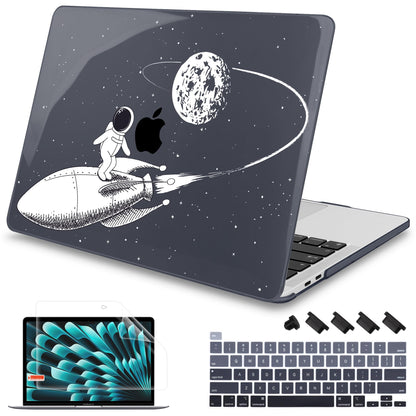 Mektron Case for MacBook Pro 16 Inch A2141 Cover 2019 Release 16" with Liquid Retina Display/Touch ID, Plastic Hard Shell with Keyboard Skin & Screen Protector & Dust Plug, Spaceman