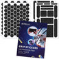 4Pack Phone Grip Tape, Finger Grip Stickers Decal Waterproof Pre-Cut Non Slip Kit Adhesive Traction for Cell Phone Cases, Handles, Tools (4Pack Black)