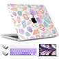 TWOLSKOO for MacBook Air 15 inch Case 2026 2025 2024 2023 Release M5 A3448 M4 A3241 M3 A3114 M2 A2941, Plastic Hard Shell & Screen Protector & Keyboard Cover & Type C Adapter, Graphite Marble