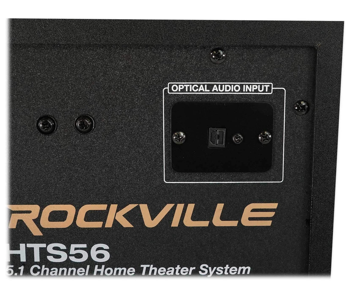 Rockville HTS56 5.1-Channel Bluetooth Home Theater System, 8" Subwoofer