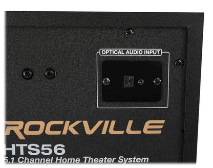 Rockville HTS56 5.1-Channel Bluetooth Home Theater System, 8" Subwoofer