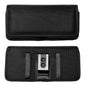 CELZEN Nylon Cell Phone Holster for Samsung Galaxy A23/A25/A26/S22/S23/S24/S25 Cricket Outlast 5g, icon 5,icon 6, Horizontal Case Canvas Waist Carrying Pouch with Belt Clip/Loops, Black