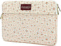 Canvaslove Pink Chrysanthemum Laptop Sleeve Case Bag with Pocket for MacBook Pro 14 inch and 14 inch-14.4 inch HP, Lenovo, Dell, ASUS, Acer Notebook Computer
