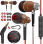 Symphonized Wired Earbuds with Microphone – 90% Noise Cancelling Ear buds with Mic, in Ear Headphones Wire for Computer & Phone, Earphones 3.5 mm Jack