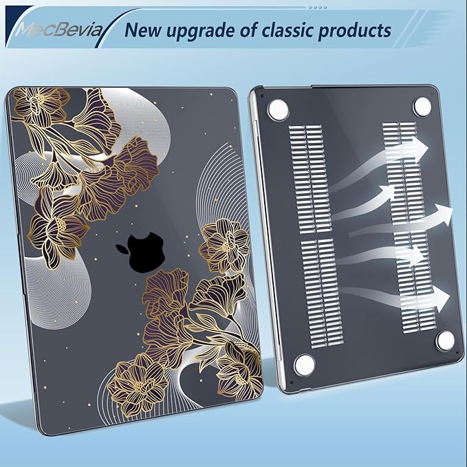 Compatible with MacBook Air 15 inch Case, M4 A3241/M3 A3114/M2 A2941 (Released 2025 to 2023), Hard Shell, Keyboard Cover, Screen Protector, Webcam Cover & Type-C Adapter, 017