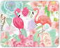 Non-Slip Rubber Mouse Pad， Bright Colors Watercolor Flamingo and Flowers Mouse pad (9.5 inch x 7.9 inch) …
