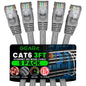 GEARit Cat6 Patch Cables Cat 6 Ethernet Cable 3 ft 5-Pack Black