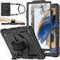 SEYMAC stock Case for Samsung Galaxy Tab A11+ Plus/A9+ Plus 11'', Full-Body Drop Protection Case with Screen Protector Pencil Holder [360° Rotating Hand Strap] &Stand, Purple+Colorful