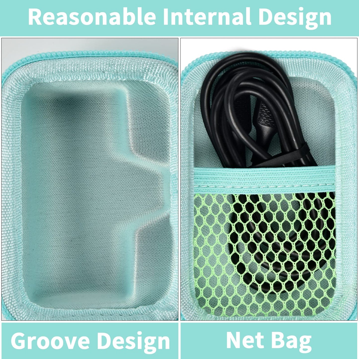 Portable Charger Power Bank Case for Swyop/for Feob/for Charmast/for JEJILL/for LanLuk/for VEGER/for iWALK/for Taegila/for Kuulaa and More Small Charging Battery Pack - Bag Only (Green)