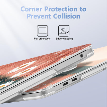 Lepeoac Case for MacBook Pro 13 inch Case M2 2022-2016 A2338 M1 A2251 A2289 A2159 A1989 A1708 A1706, Plastic Hard Shell + Keyboard Cover + Dust Plug, Mountains