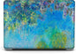 Berkin Arts for MacBook Air 13.6 inch Case A3240 A3113 A2681 (M4 M3 M2) 2025 2024-2022 Release with Keyboard Cover & Screen Protector Cloisonnism (Wisteria by Monet)