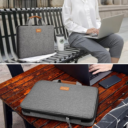ZINZ Slim Expandable Laptop Case 13 Inch Sleeve Upgraded Protective Durable Recycled Briefcase for 13" MacBook Air/Pro M1/M2, iPad Pro 12,9, Surface Pro 3/4/5/6/2017 12.3",XPS 13,D01G03