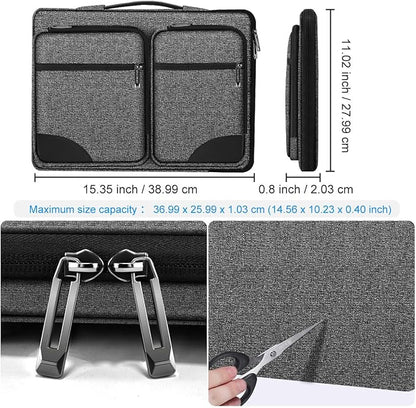 ZINZ Laptop Case 15 15.6 16 inches Sleeve Slim Briefcase Spill-Resistant Handbag for Most Popular 15" 15.6" 16" Notebooks，G01BK02