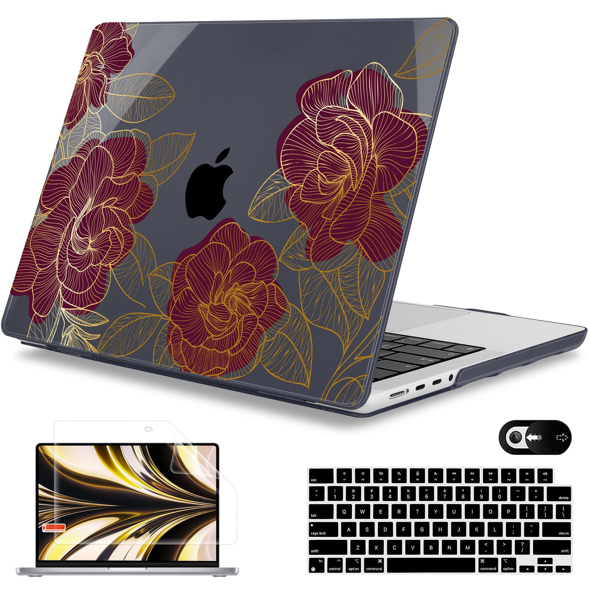 Mektron Case for 2026 M5 MacBook Pro 16 inch A3429 A3428 M4 A3403 A3186 M3 A2991 M2 A2780 M1 A2485 (2021-2025) Pro/Max with Liquid Retina XDR, Hard Shell Plastic Laptop Cover