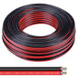10 Gauge Wire 200FT Tinned Copper Wire-2 Conductor Parallel Wire Insulated Stranded Wire for Solar Panel Car Audio Automotive Low Voltage Electrical Wire for LED Lighting (10AWG 200FT)