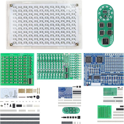 Soldering Practice Kit 5in1 DIY Music Spectrum Senior SMD Two-sided SMT Circular LED 0805 Small SMD Circuit Kit Learn Soldering Kit For Beginners
