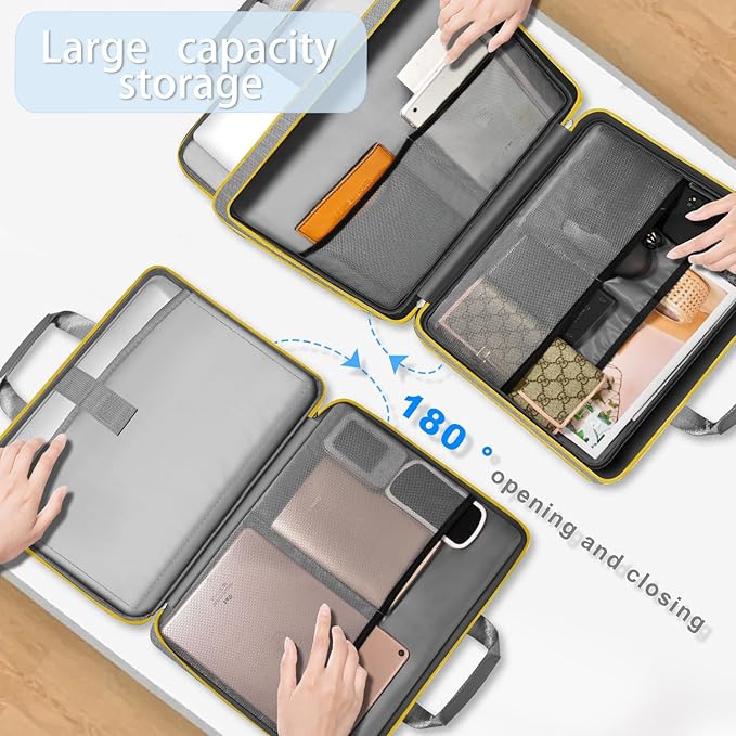 ZINZ Slim Expandable Laptop Case 15.6 Inch Sleeve Upgraded Protective Durable Recycled Carrying Case Compatible with MacBook 15" & 16" and Most 15" 15.6" 16" Notebook,G01YL01