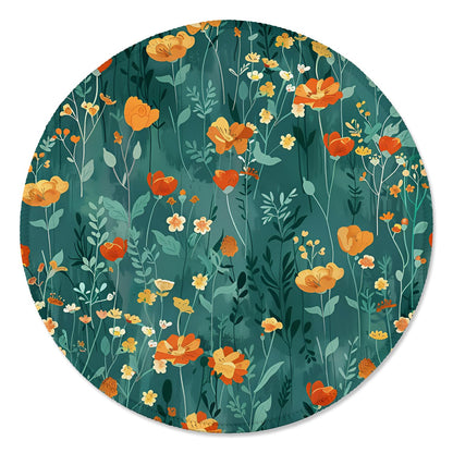 ITNRSIIET Round Mouse Pad with Stitched Edge Premium-Textured Waterproof Non-Slip Rubber Base Desktop Protection Mat Diameter 8.7 inches, Rose Gold Marbling