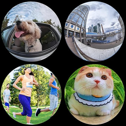 Fisheye Lens 235° Phone Camera Lens, Fish Eye Lens for iPhone 14 13 12 X XR Pixel Samsung Smartphone,Clip on Cell Phone，Funny Photos
