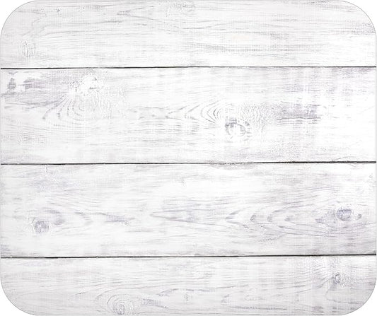 White Wood Decorative Colorful Mouse Pad Mat Mousepad for Desk Computer Laptop PC Gaming Home or Office Gift (White Wood MP67)