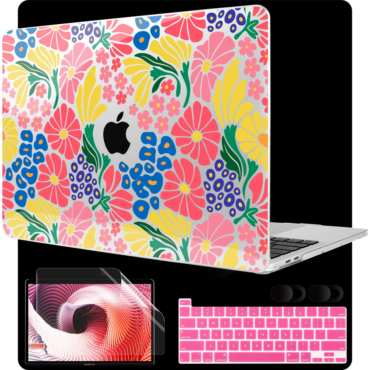 MEEgoodo Case for MacBook Pro 13 inch Case with M2 Chip 2022 2021 2020 New A2338 M1 A2251 A2289, Hard Shell with Keyboard & Camera Cover Compatible with 13 inch MacBook Pro, Composition Book Purple