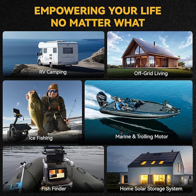 Power Queen 12.8V 100Ah Low-Temp LiFePO4 Battery with 12V20A Charger, Low Temperature Protection, Built-in 100A BMS, Grade A Battery Cell, Up to 15000+ Cycles, Perfect for Trolling Motor, Marine, RV