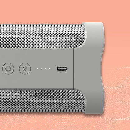 Skullcandy Terrain XL Wireless Bluetooth Speaker - IPX7 Waterproof Portable Speaker, 18 Hour Battery, Nylon Wrist Wrap, True Wireless Stereo (Bone)